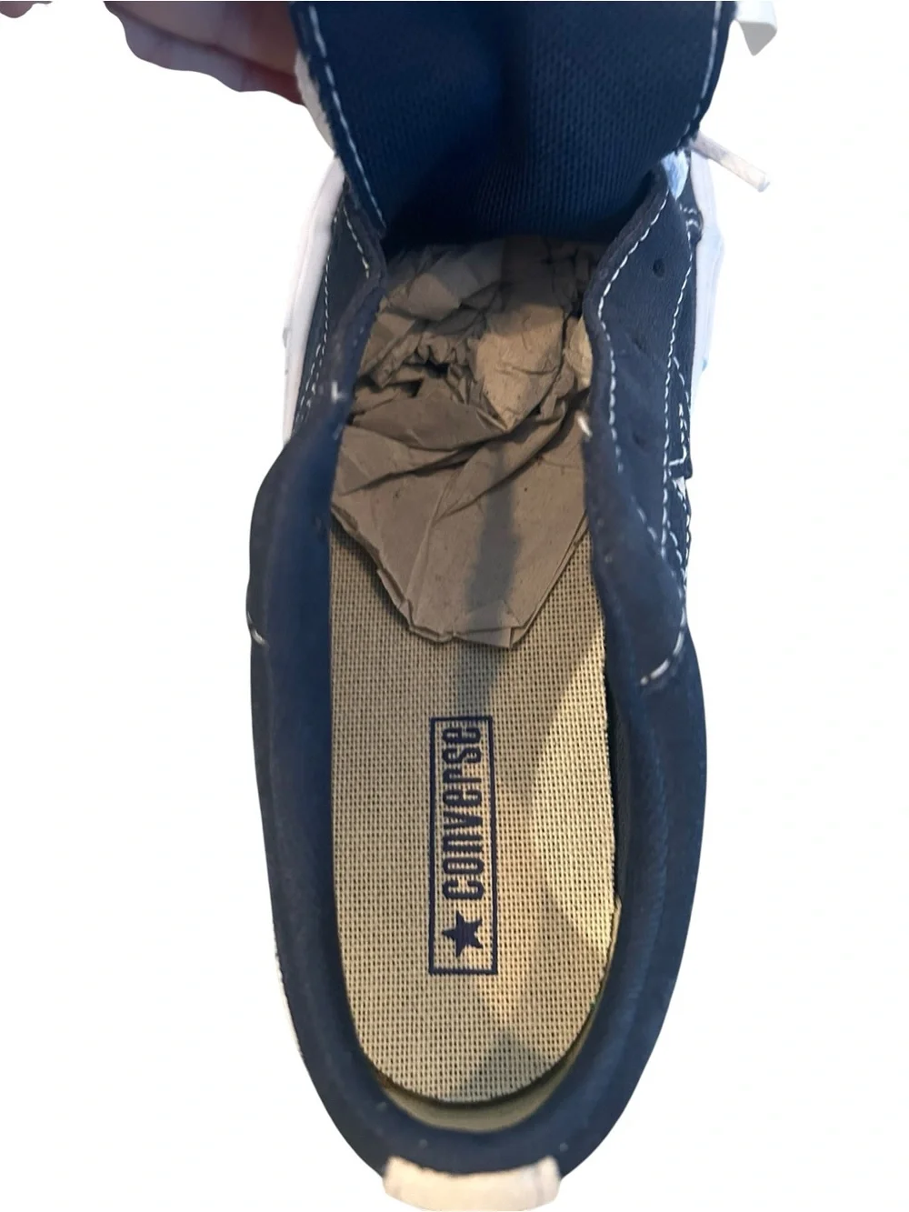 Converse suede navy sneaker new size 1.5